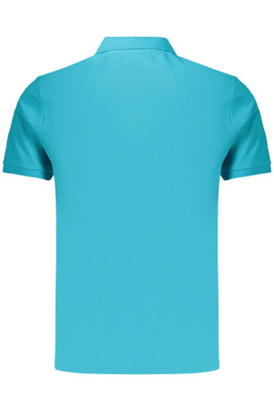 Polo manches courtes bleu azzurro COVERI MOVING