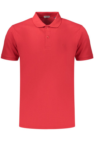 Polo manches courtes rouge COVERI MOVING