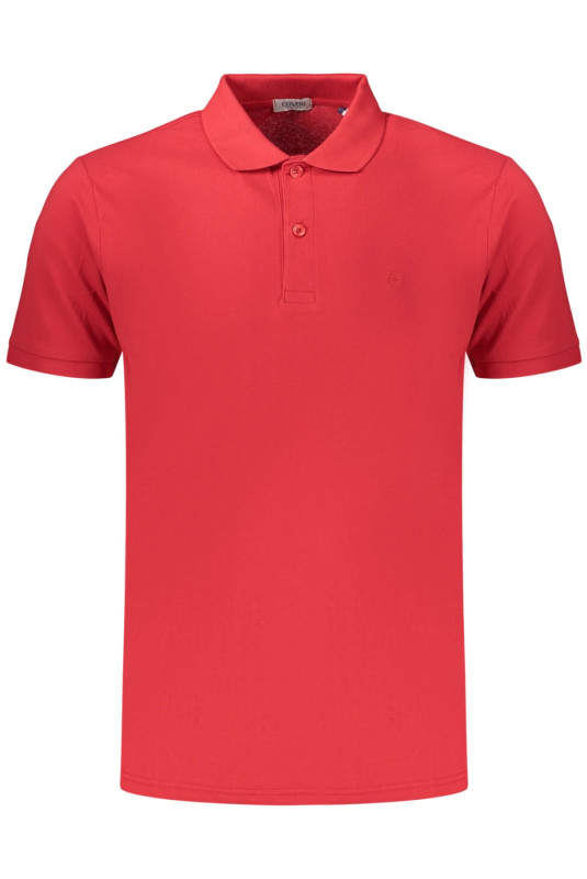 Polo manches courtes rouge COVERI MOVING