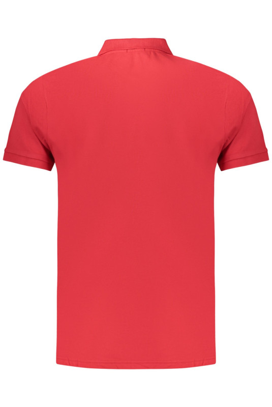 Polo manches courtes rouge COVERI MOVING