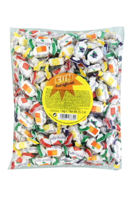 Bonbons pâte à mâcher tendres fruits - sachet de 1kg