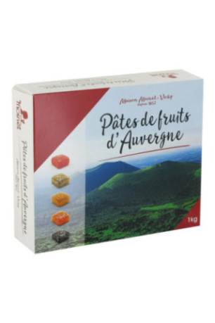 Pâtes de fruits d'Auvergne - boîte de 1kg