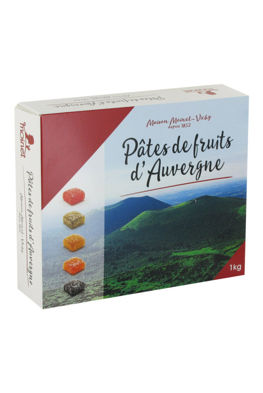 Pâtes de fruits d'Auvergne - boîte de 1kg