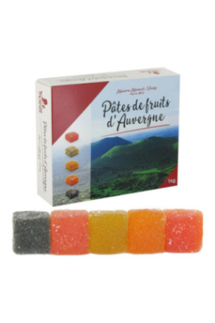 Pâtes de fruits d'Auvergne - boîte de 1kg