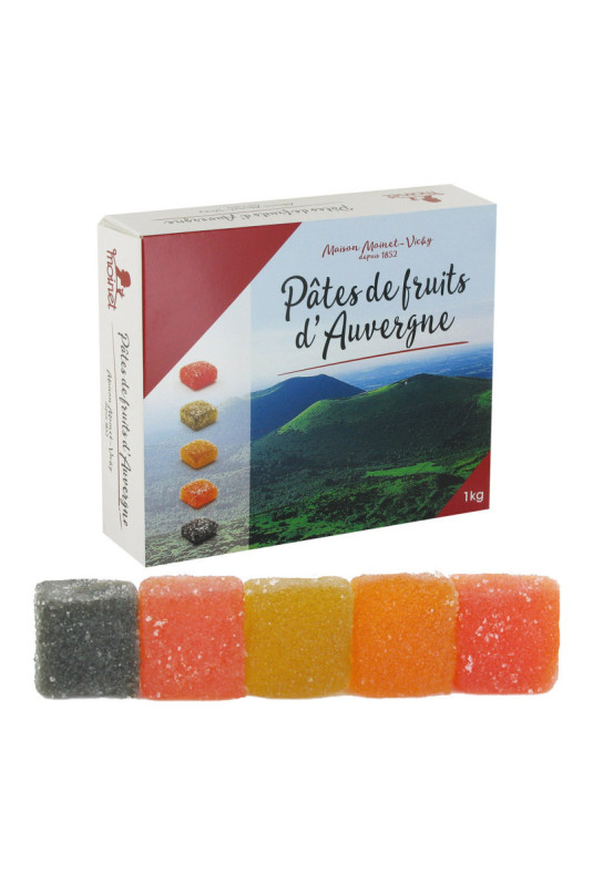 Pâtes de fruits d'Auvergne - boîte de 1kg