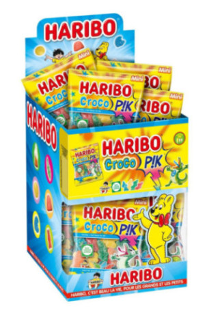 Haribo 30 croco pik mini sachets