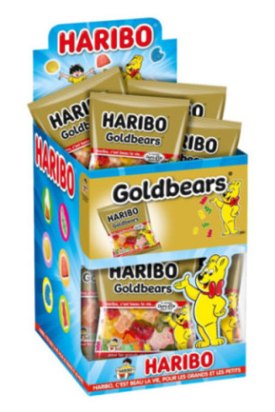 Haribo 30 ours d'or/gold bear mini sachets