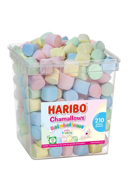 Haribo Tubo de 210 Chamallows Rainbollows