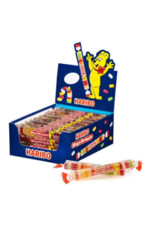 Méga roulettes fruit HARIBO 45g - boîte de 40