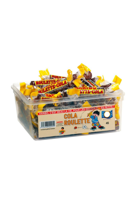 Haribo Tubo de 45 Roulettes Cola