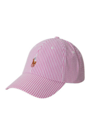 Casquette Seersucker Rose Ajustable