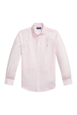 Chemise Blanc à rayures roses