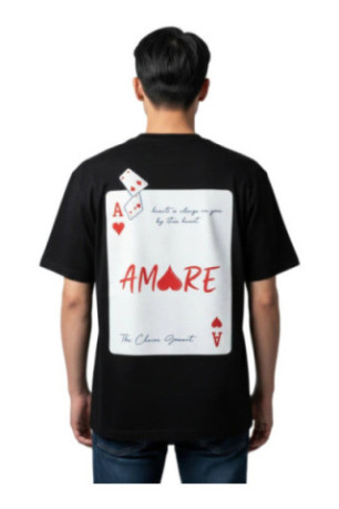 T-shirt Amor manches courtes Noir