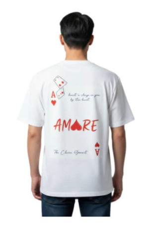 T-shirt Amor manches courtes blanc