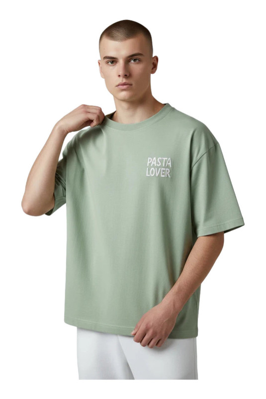 T-shirt Pasta Lover Club manches courtes vert