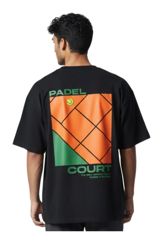 T-shirt Padel Court manches courtes noir