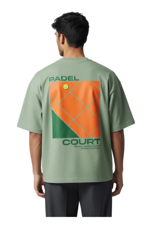 T-shirt Padel Court manches courtes Vert