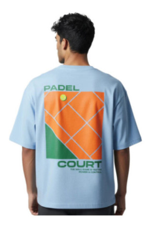 T-shirt Padel Court manches courtes bleu
