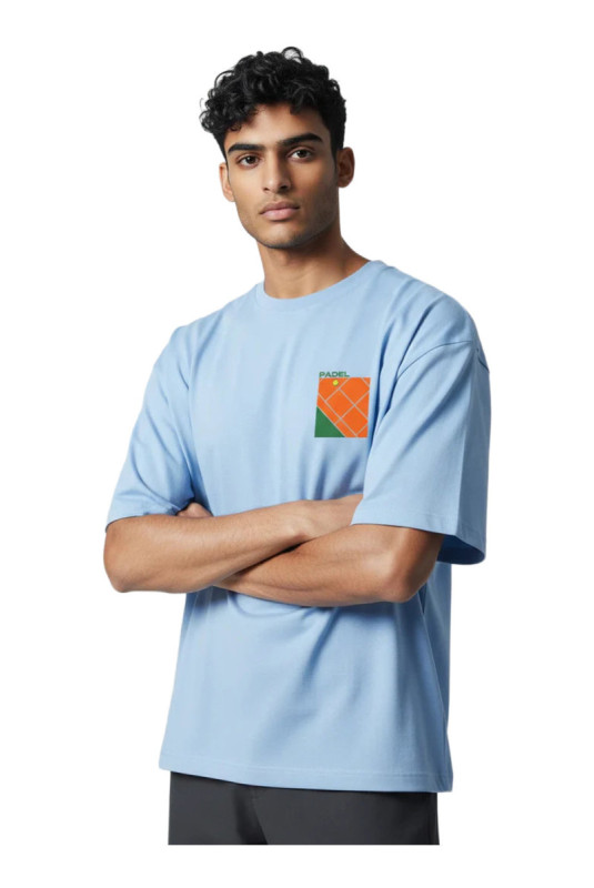 T-shirt Padel Court manches courtes bleu