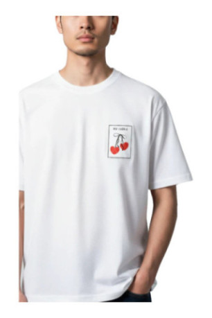 T-shirt Ma Chérie manches courtes blanc