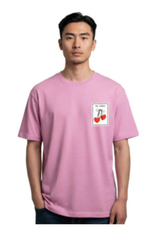 T-shirt Ma Chérie manches courtes rose