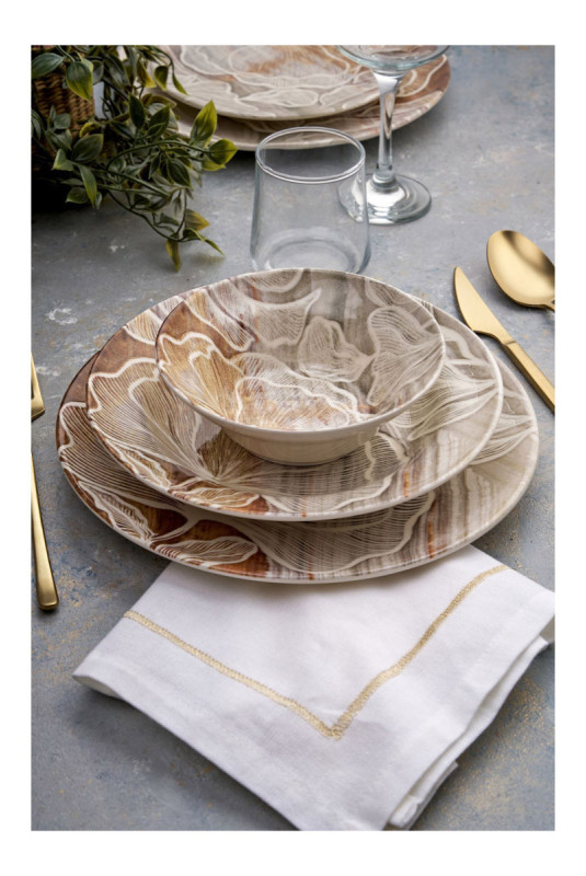 Service de table (24 pièces) - Multicolore