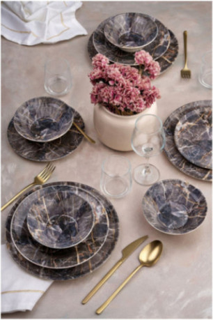 Service de table (24 pièces) - Multicolore