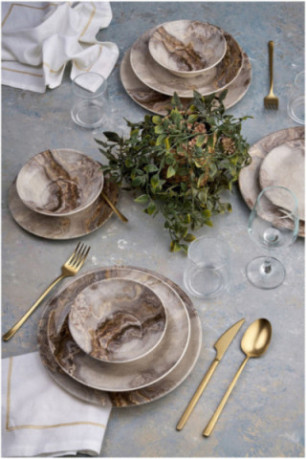 Service de table (24 pièces) - Multicolore