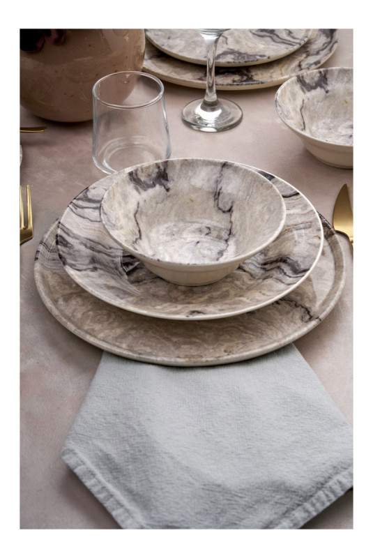 Service de table (24 pièces) - Multicolore