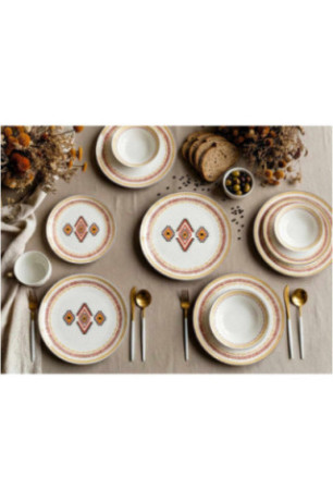 Service de table (24 pièces) - Multicolore