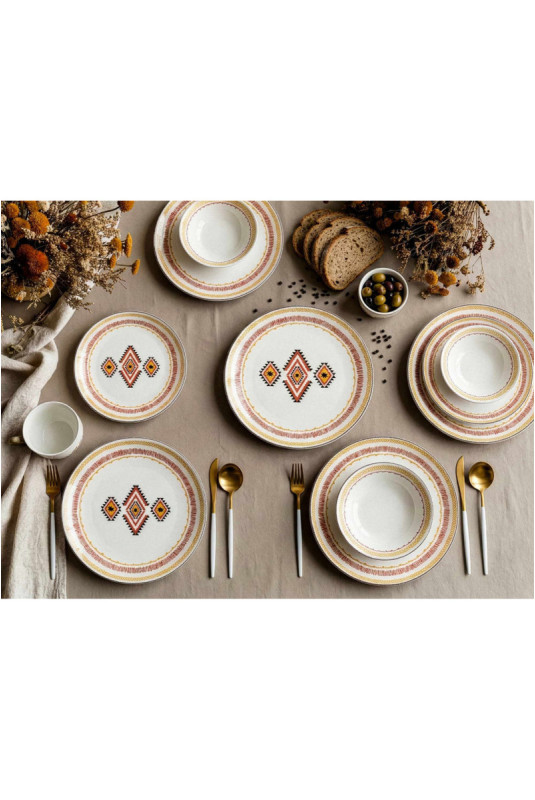Service de table (24 pièces) - Multicolore