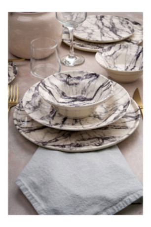 Service de table (24 pièces) - Multicolore