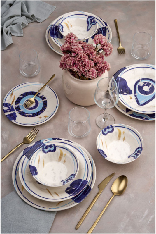 Service de table (24 pièces) - Multicolore