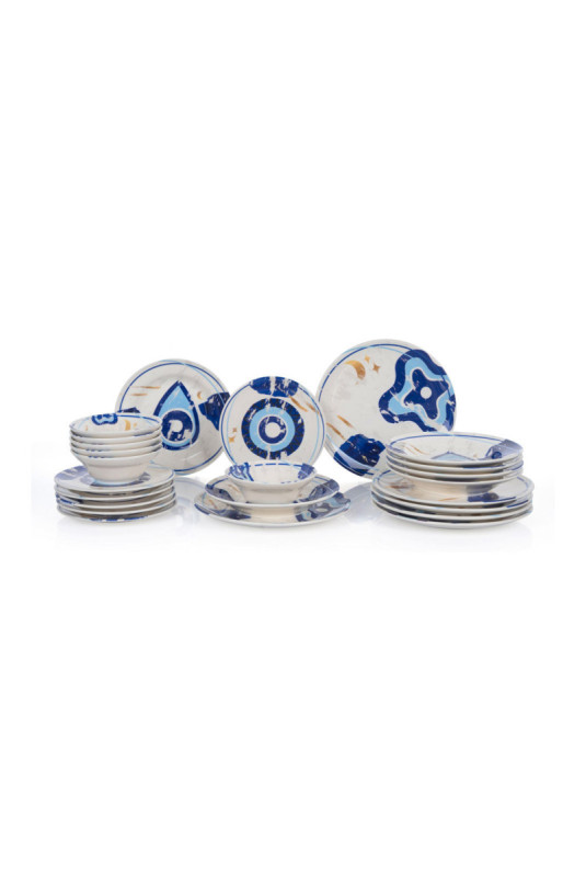 Service de table (24 pièces) - Multicolore