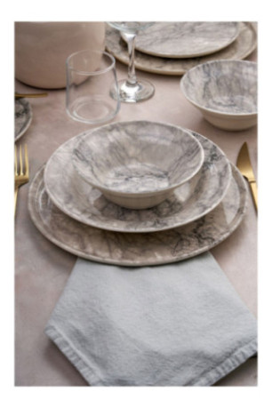 Service de table (24 pièces) - Multicolore