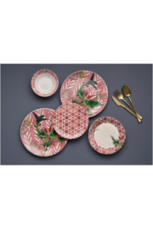 Service de table (24 pièces) - Rouge