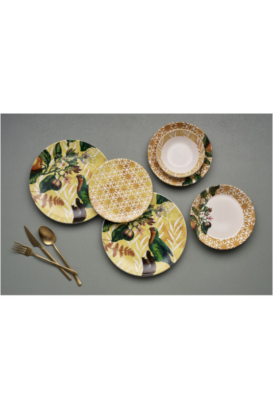 Service de table (24 pièces) - Jaune