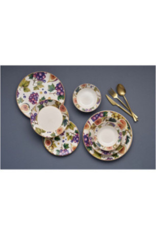 Service de table (24 pièces) - Multicolore