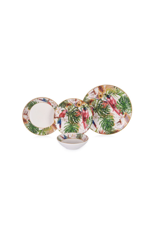 Service de table (24 pièces) - Multicolore