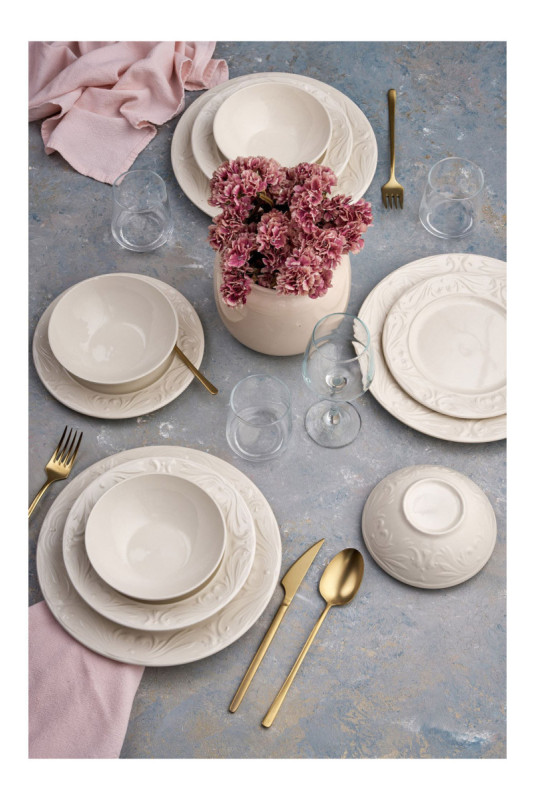 Service de table (24 pièces) - Crème