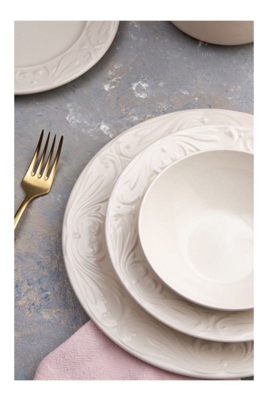 Service de table (24 pièces) - Crème