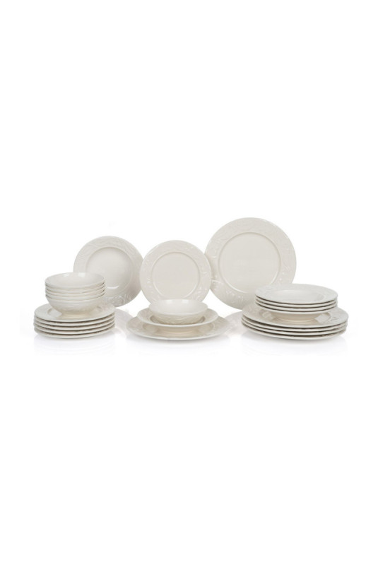 Service de table (24 pièces) - Crème