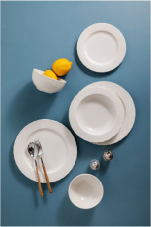 Service de table (24 pièces) - Blanc