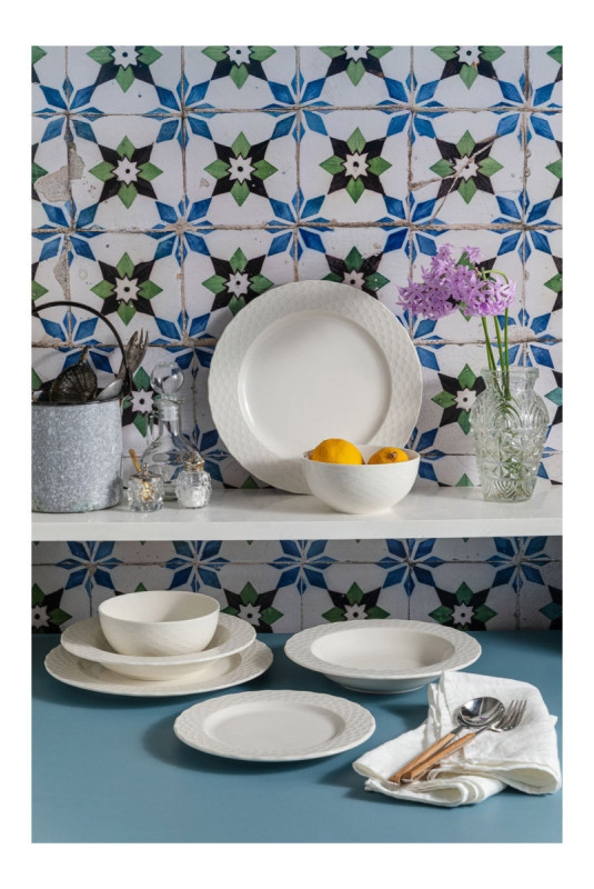 Service de table (24 pièces) - Blanc