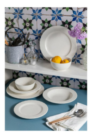 Service de table (24 pièces) - Blanc