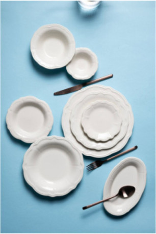 Service de table (24 pièces) - Blanc