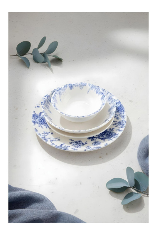 Service de table (24 pièces) - Bleu