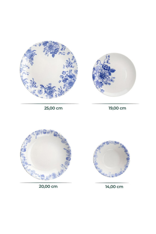 Service de table (24 pièces) - Bleu