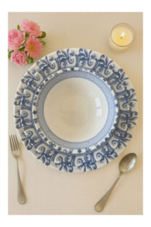 Service de table (24 pièces) - Bleu foncé