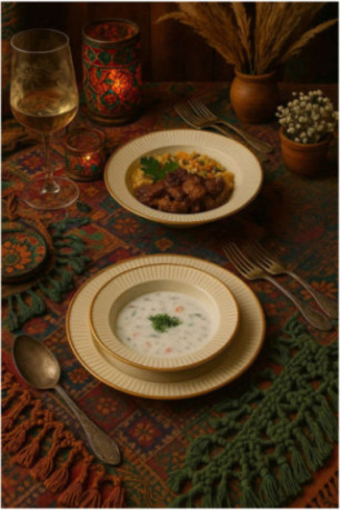 Service de table (24 pièces) - Or blanc
